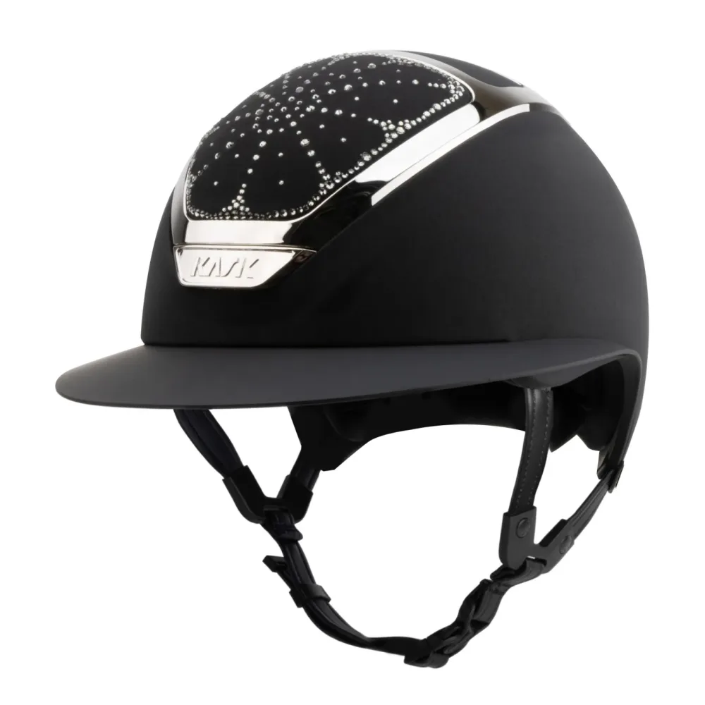 KASK Reithelm Star Lady Chrome Swarovski Riviera Diamond - Black -  Farbe: Black, Grösse Reithelm: 54