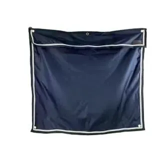 Kentucky Boxenwandvorhang wasserdicht classic kurz - Marine -  Grösse: 135x125 cm, Farbe: Marine