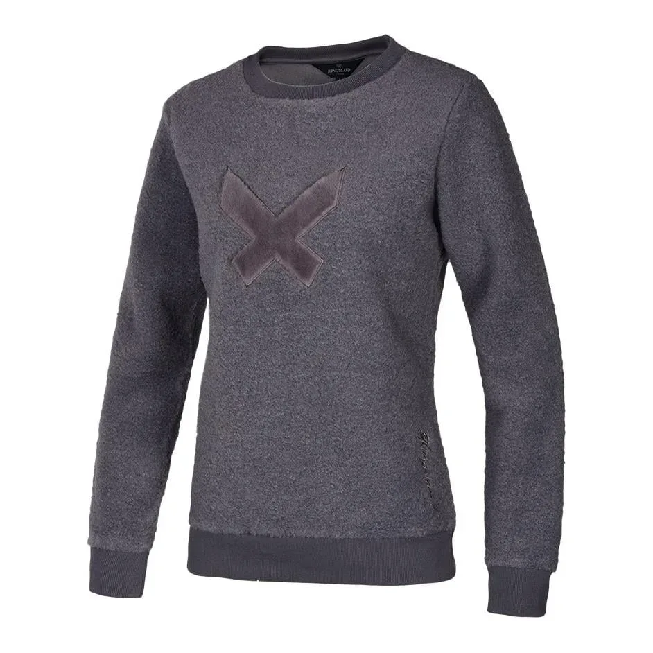 Kingsland Rundhalspullover KLTia Damen - dark grey Grösse Bekleidung Damen: XS