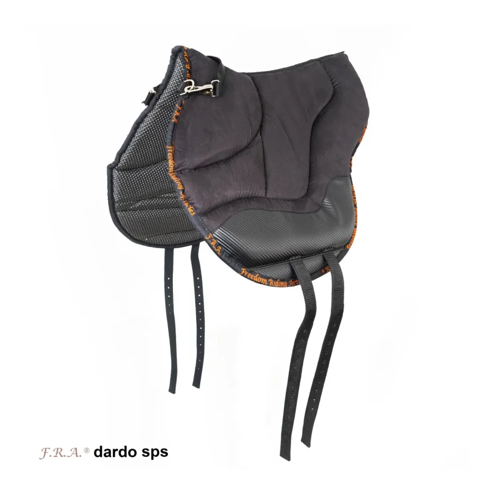 F.R.A Anatomisch geschnittenes Reitpad Dardo sps - Schwarz -  Farbe: Schwarz, Grösse Pferd: Shetty - Pony
