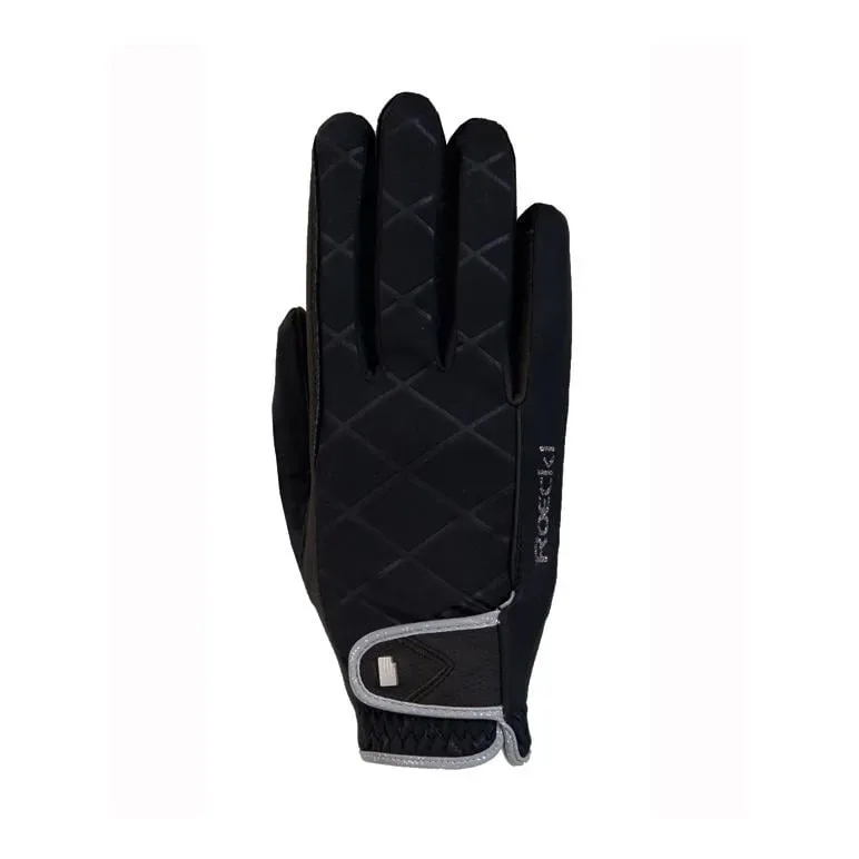 Roeckl Reithandschuh Julia Damen - schwarz Grösse Handschuhe: 8.5, Farbe: Schwarz