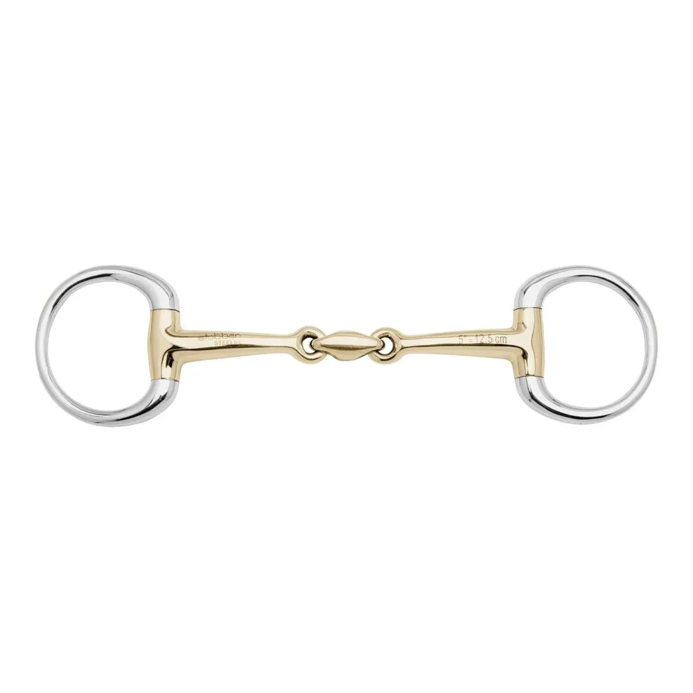 Stübben Olivenkopf-Unterlegtrense Doppelt gebrochen Sweet Copper Stärke: 12 mm, Gebisslängegrösse: 12.0 cm