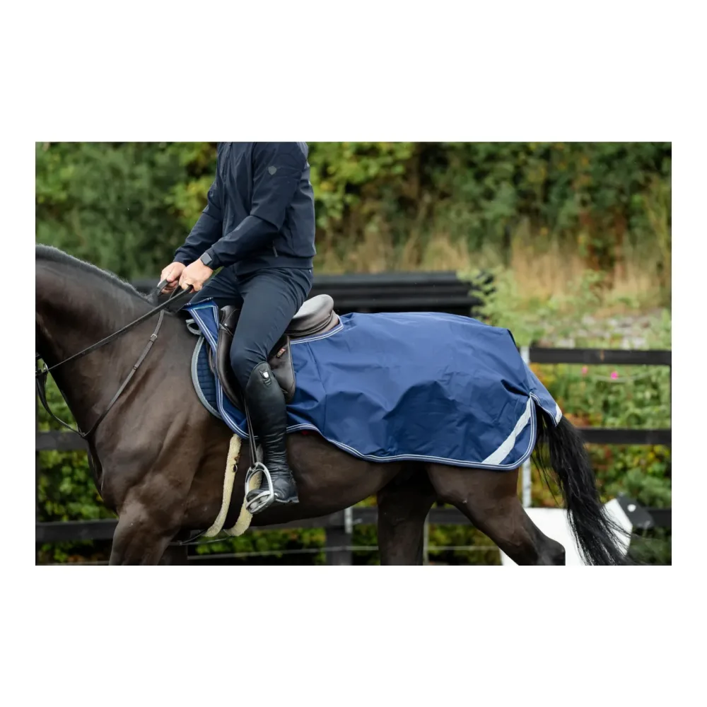 Bucas Nierendecke - navy-silber Grösse Pferdedecken: 135 cm