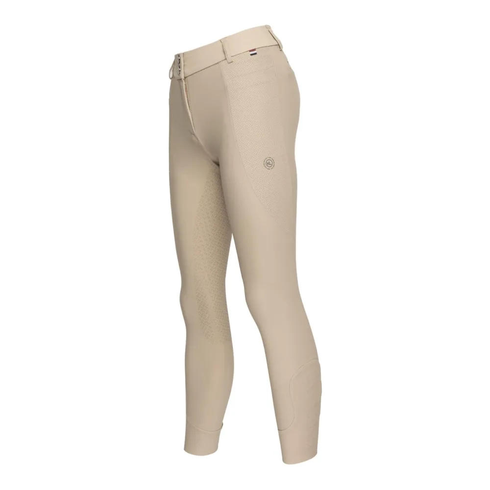 Kingsland Reithose Kerry Seamless Vollgrip Damen - Beige Cobblestone -  Farbe: Beige Cobblestone, Grösse Bekleidung Damen: 34