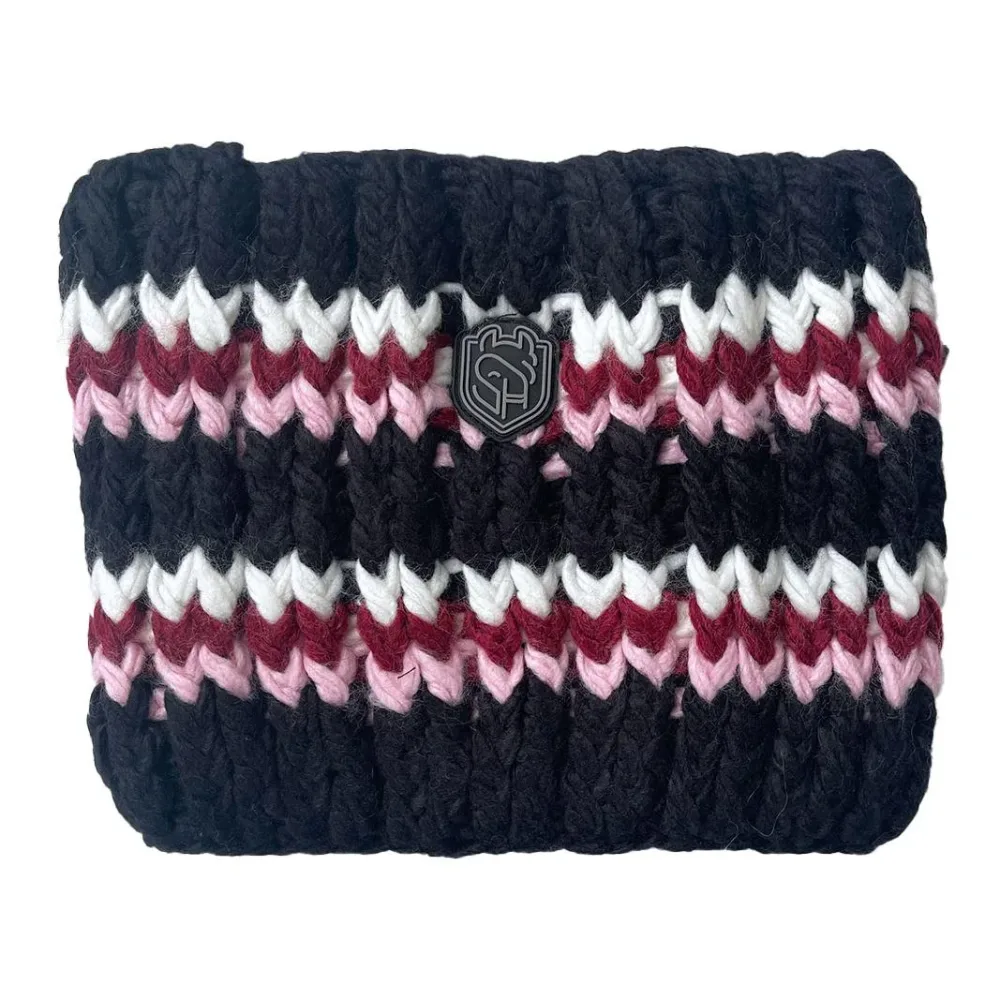 Soulhorse Loop Equestfan gestrickt - Black/Rose -  Farbe: Black/Rose, Grösse: One Size