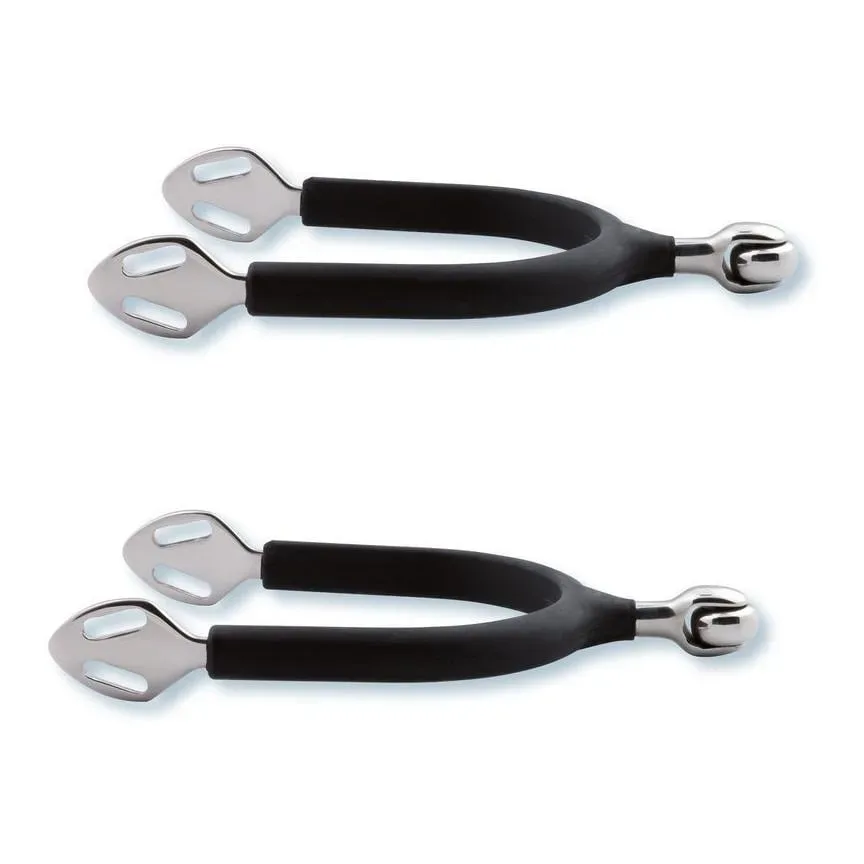 Stübben Sporen SEQ Soft Touch gummiert - 35 mm - Silber -  Farbe: Silber, Grösse Sporen: 35 mm