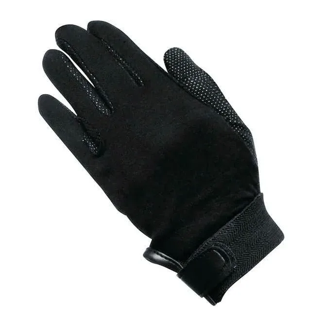 Waldhausen Reithandschuh Picot - schwarz Grösse Handschuhe: S