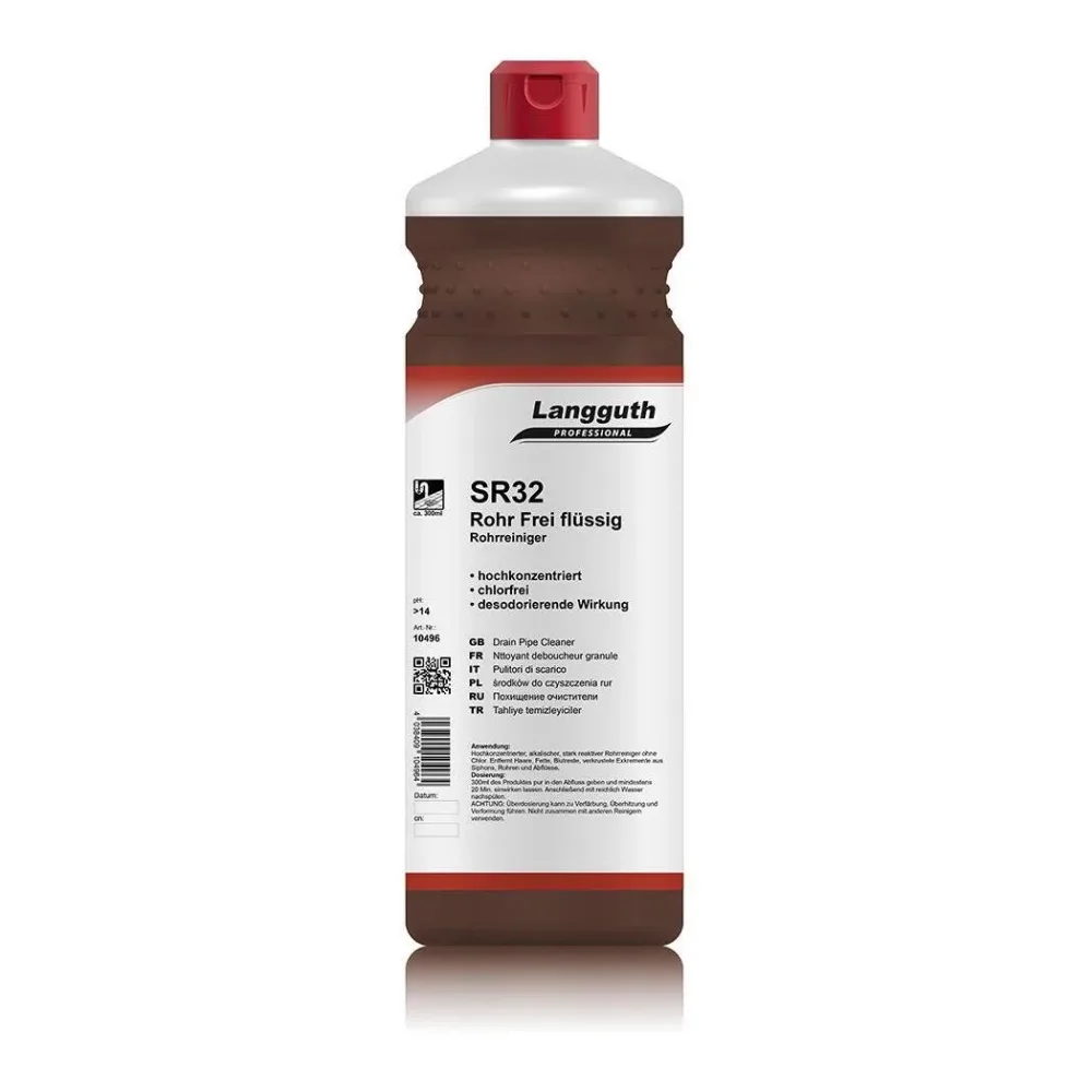 Langguth Rohr Frei flüssig - Rohrreiniger / SR32 - Transparent -