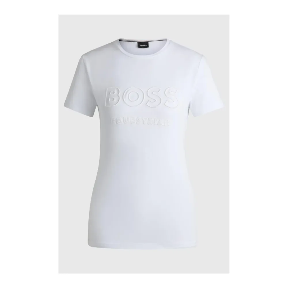 BOSS Equestrian T-Shirt Maya Damen - White -  Farbe: White, Grösse Bekleidung Damen: XXS