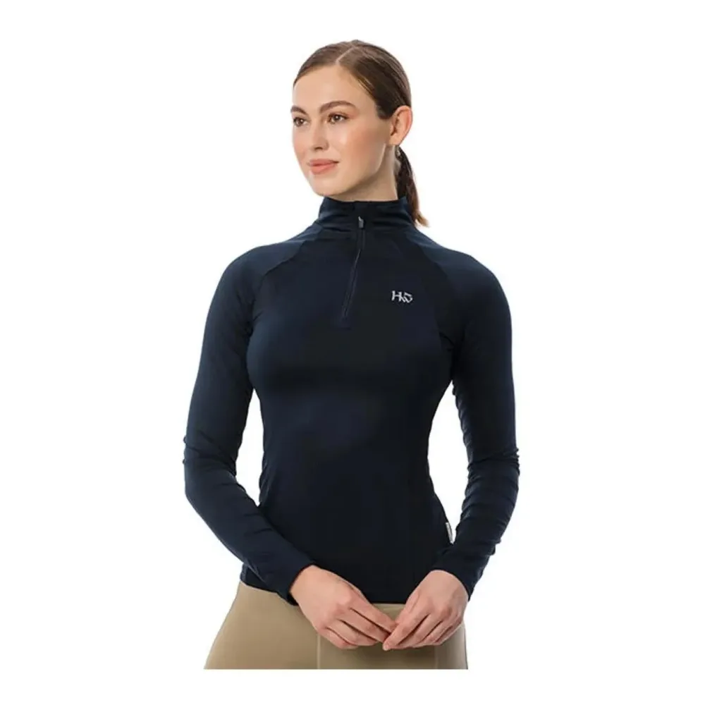 Horseware Aveen Half Zip Tech Top - navy Grösse Bekleidung Damen: M