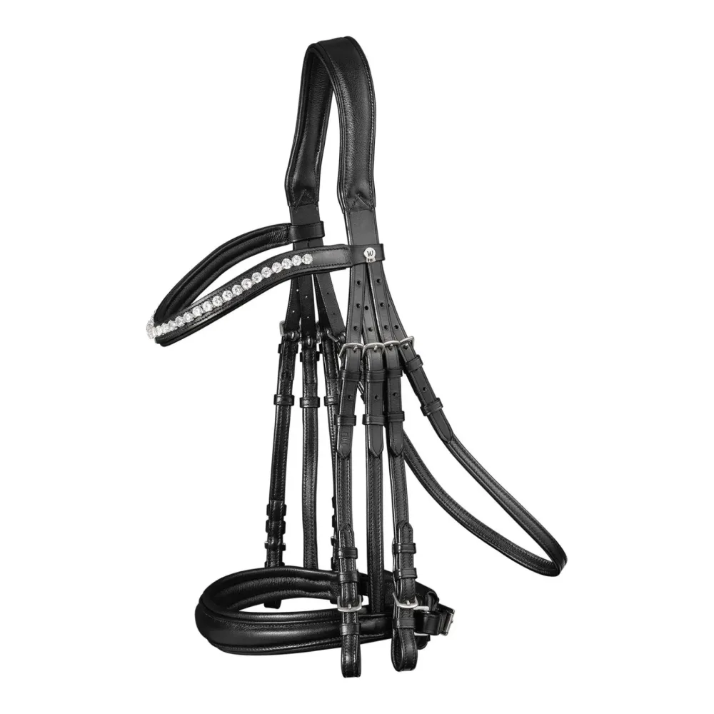 Kandarenzaum X-Line Supersoft - Schwarz -  Grösse Zaum: VB