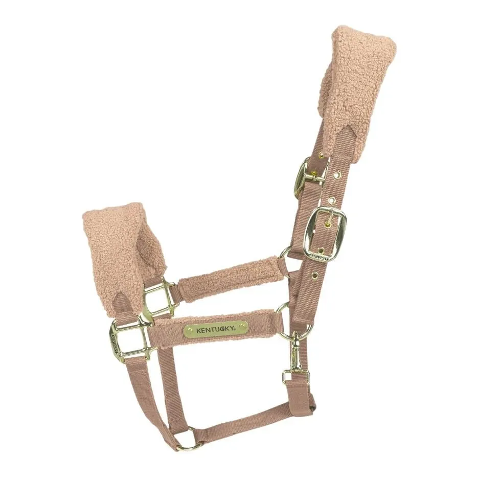 Kentucky Halfter Teddy fleece - Beige -  Farbe: Beige, Grösse Halfter: Cob