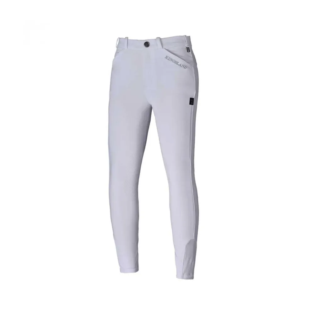 Kingsland Reithose KLKonrad Classic Kniegrip Boys - weiss Grösse Kinder: 122/128, Farbe: Weiss