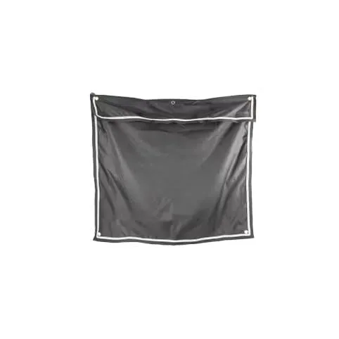 Kentucky Boxenwandvorhang wasserdicht classic kurz - Grau -  Grösse: 135x125 cm, Farbe: Grau