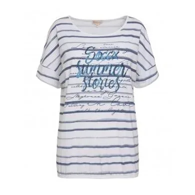 Soccx Oversize-Shirt 1/2 Mykonos Damen - opticwhite - Weiss -  Grösse Bekleidung Damen: S