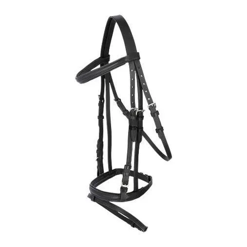 Kerbl Trensenzaum Standard - Schwarz -  Farbe: Schwarz, Grösse Pferd: Pony