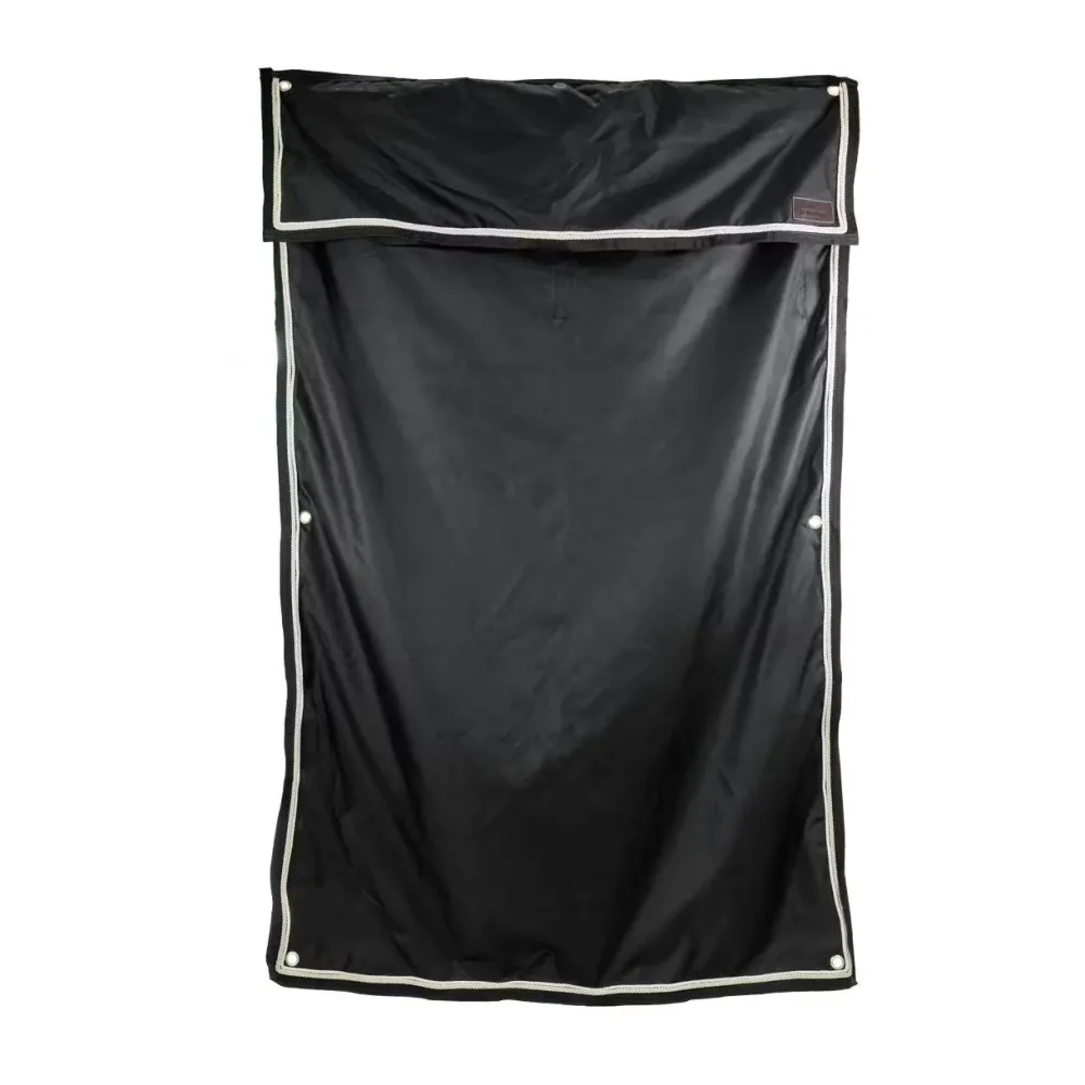 Kentucky Boxenwandvorhang wasserdicht classic - Schwarz -  Grösse: 135x200cm, Farbe: Schwarz