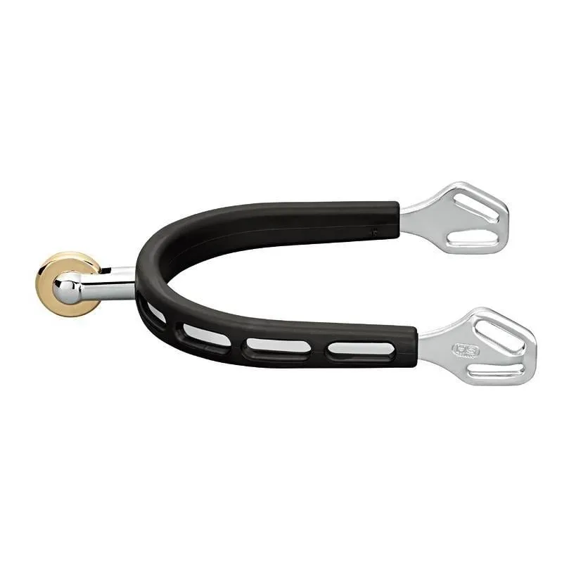 Sprenger Sporen Ultra Fit Extra Grip mit Rad Comfort - 25 mm - Schwarz/Silber -