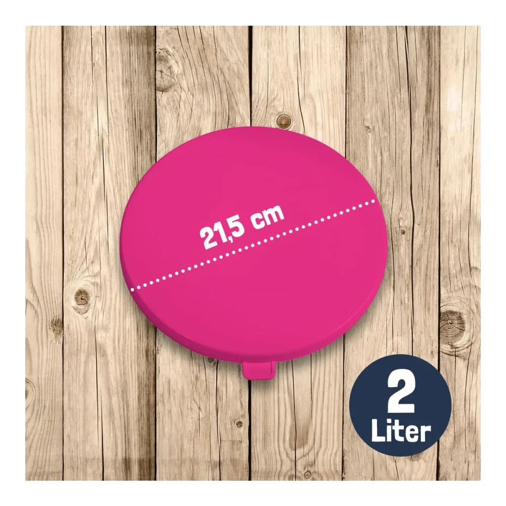 Soulhorse Deckel für Futterschüssel - Pink -  Farbe: Pink, Grösse: 2 L