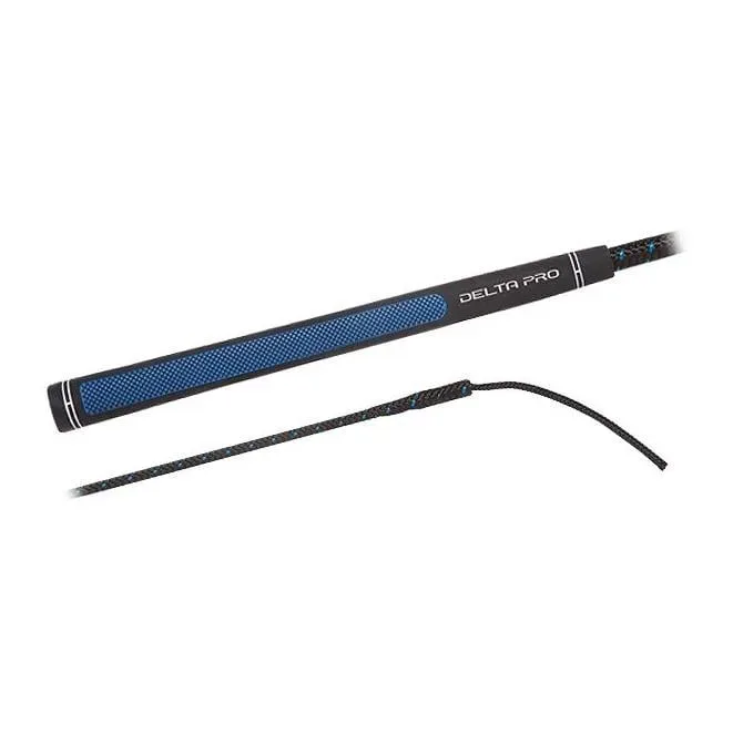 Fleck Dressurgerte Delta Pro/ Nylongespinst mit Delta Pro-Griff - Schwarz/Blau -  Länge Peitschen und Gerten: 110