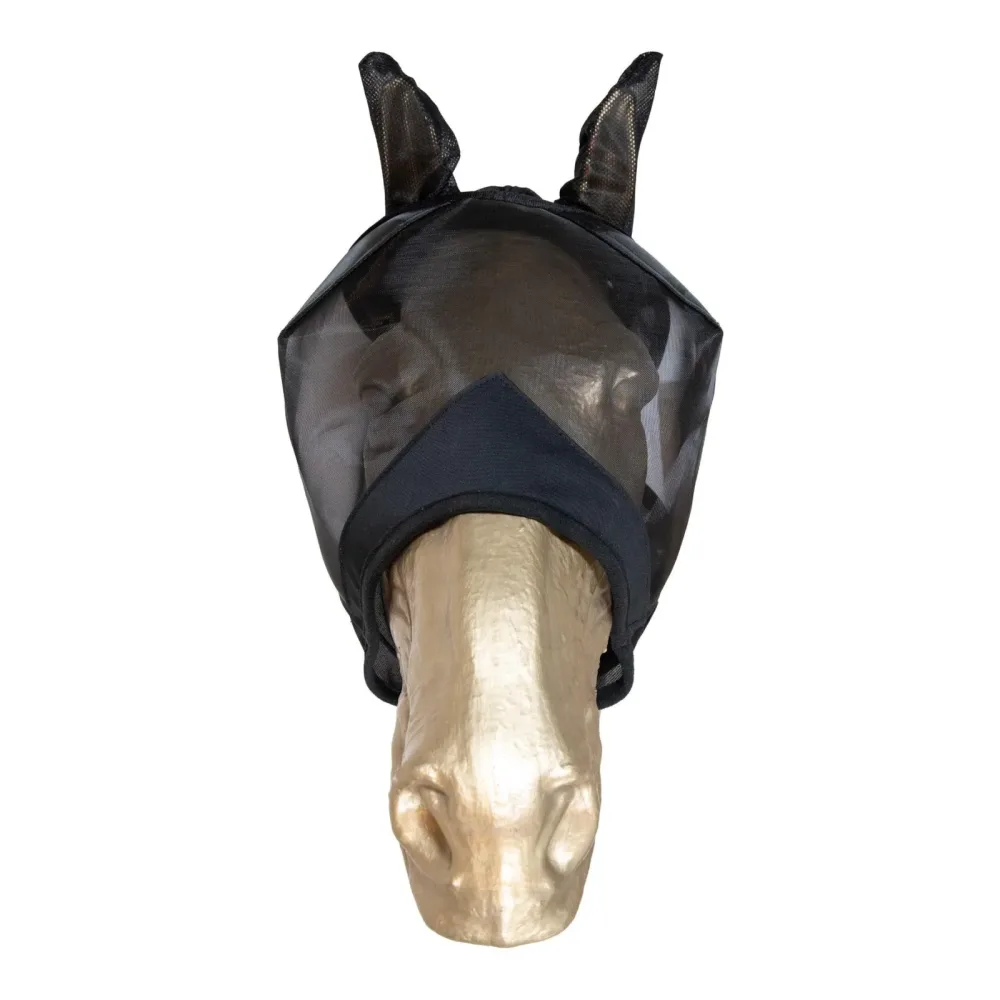 Kentucky Fliegenmaske Classic mit Ohren - Schwarz -  Grösse: Pony, Farbe: Schwarz