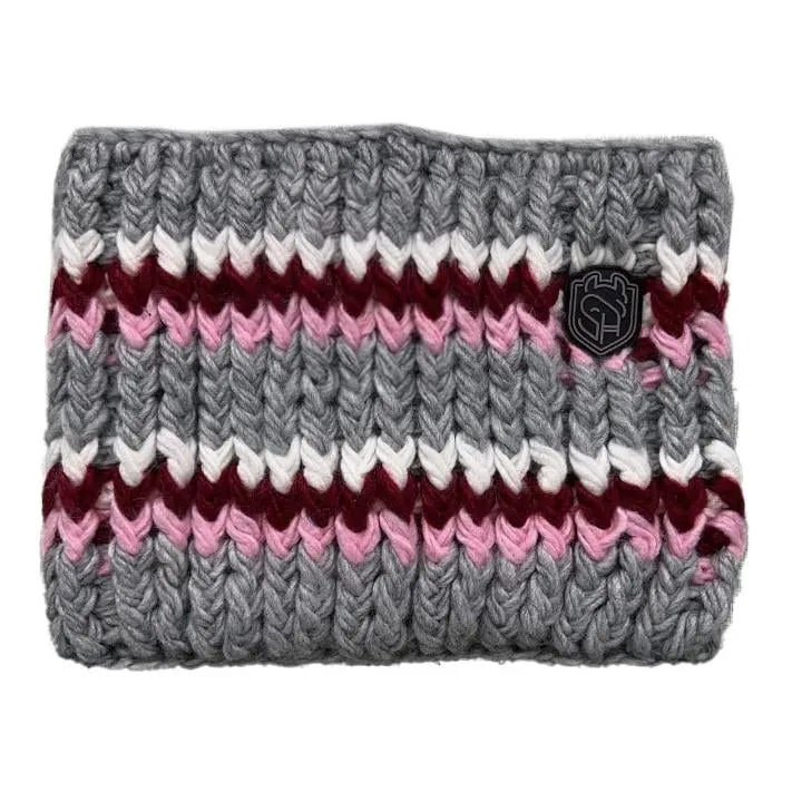 Soulhorse Loop Equestfan gestrickt - Grey/Rose -  Grösse: One Size, Farbe: Grey/Rose