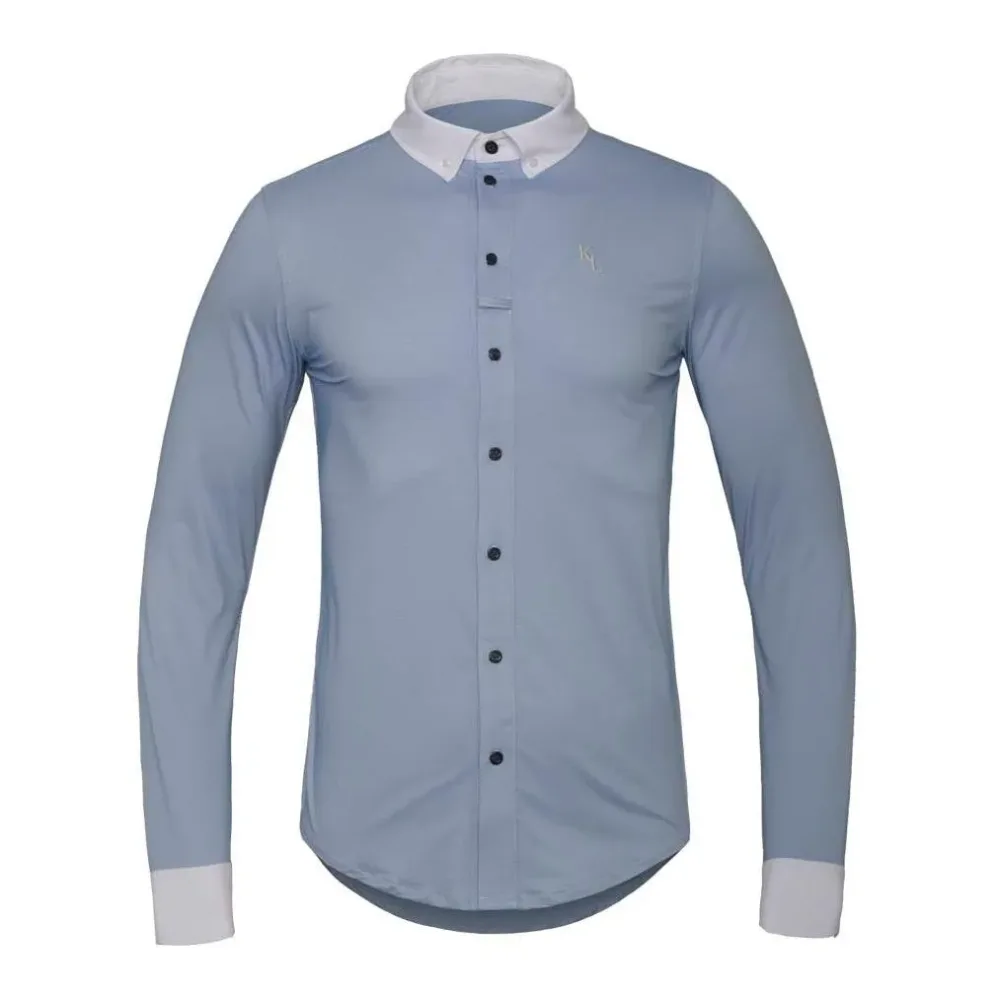 Kingsland Turniershirt langarm KLOla Herren - blue coastal fjord Grösse Bekleidung Herren: XL