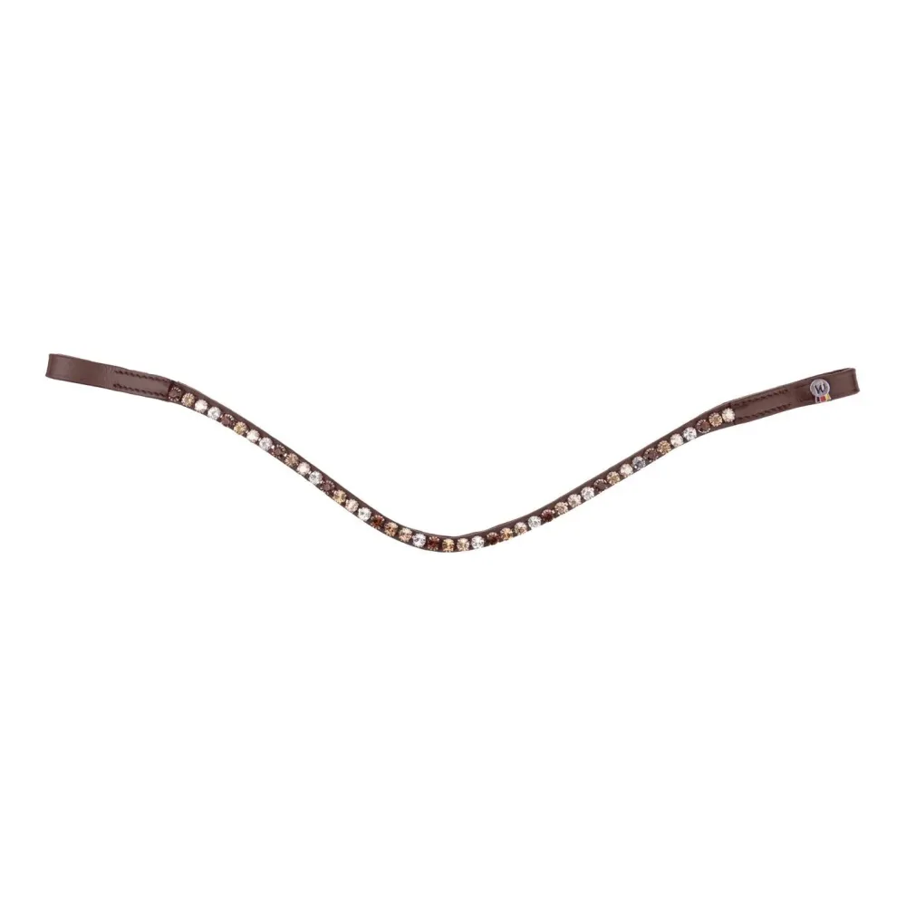 Waldhausen Stirnband Glam X-Line - Braun/Pfirsich -  Grösse: WB