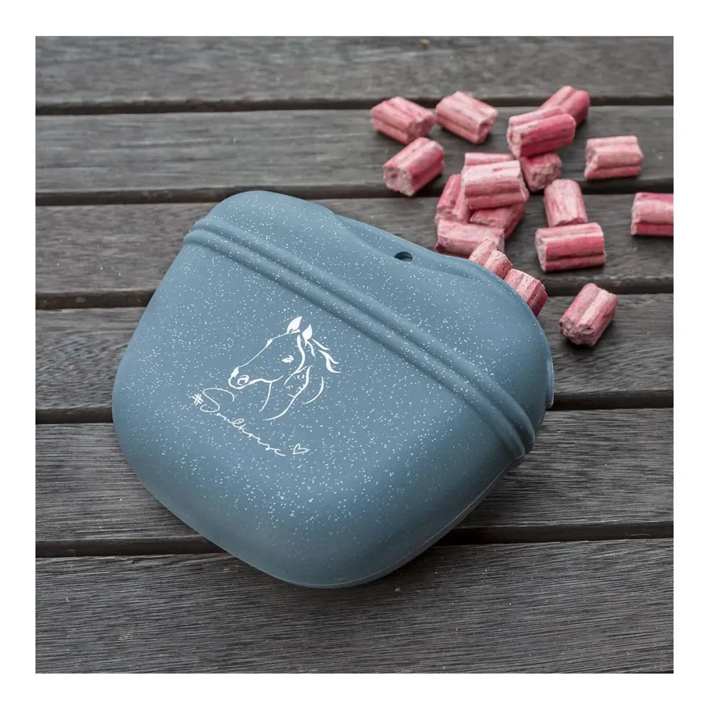 Soulhorse Leckerlibeutel aus Silikon - Cool Grey Glitzer -  Grösse: 1 Stk, Farbe: Cool Grey Glitzer