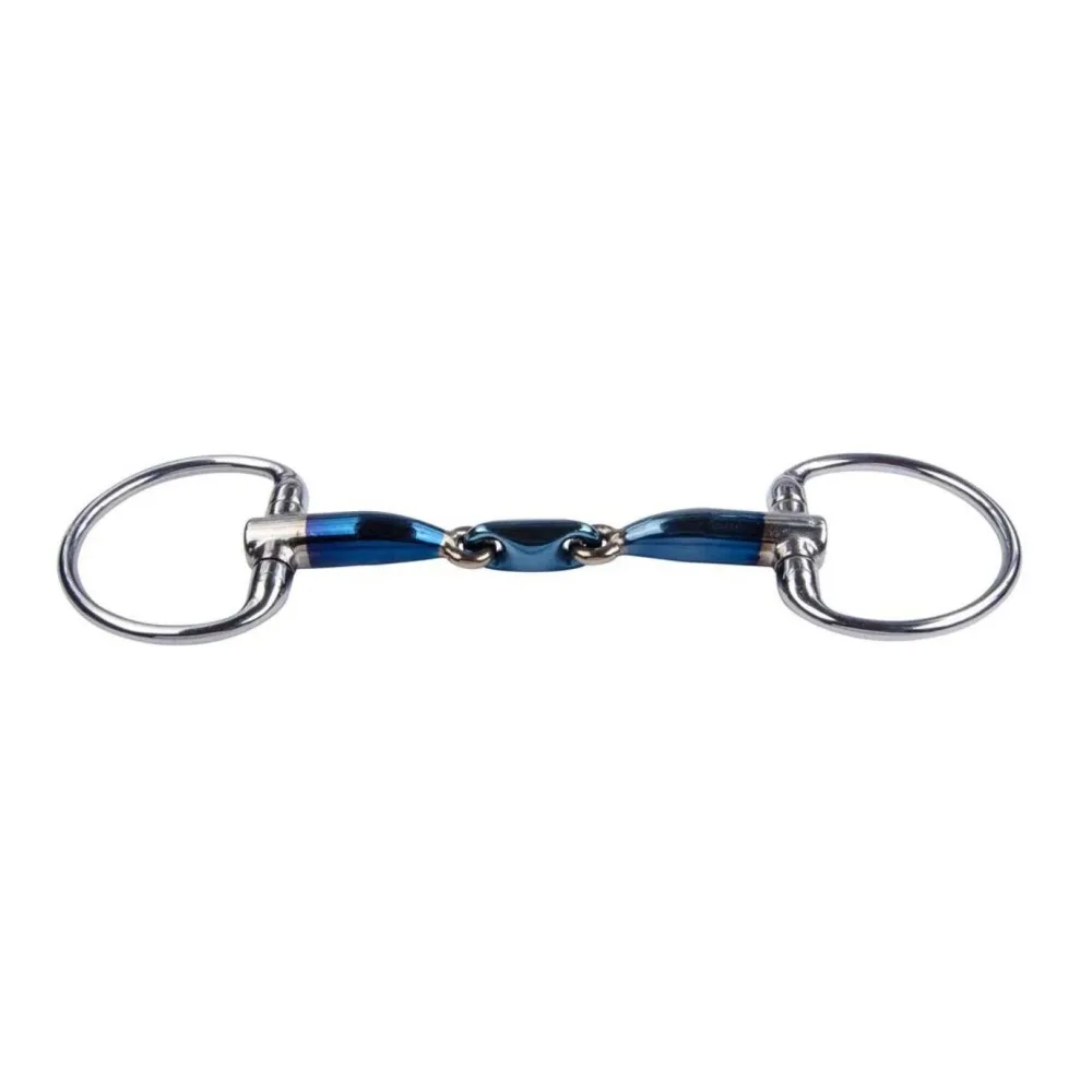 Trust Olivenkopftrense eggbut eliptical doppelt gebrochen 16mm - Silber -  Gebisslängegrösse: 13.5 cm