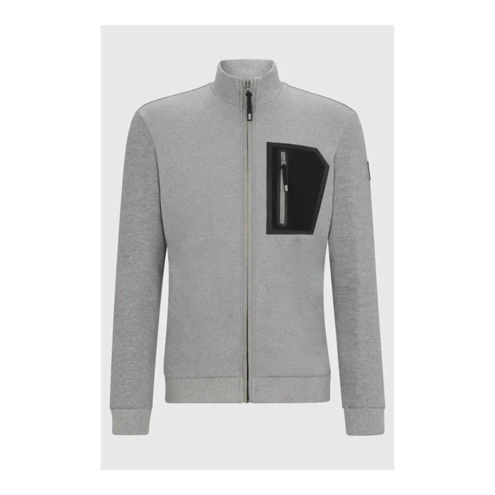 BOSS Equestrian Jacke Function Sammy Herren - Light Grey -  Farbe: Light Grey, Grösse Bekleidung Herren: L