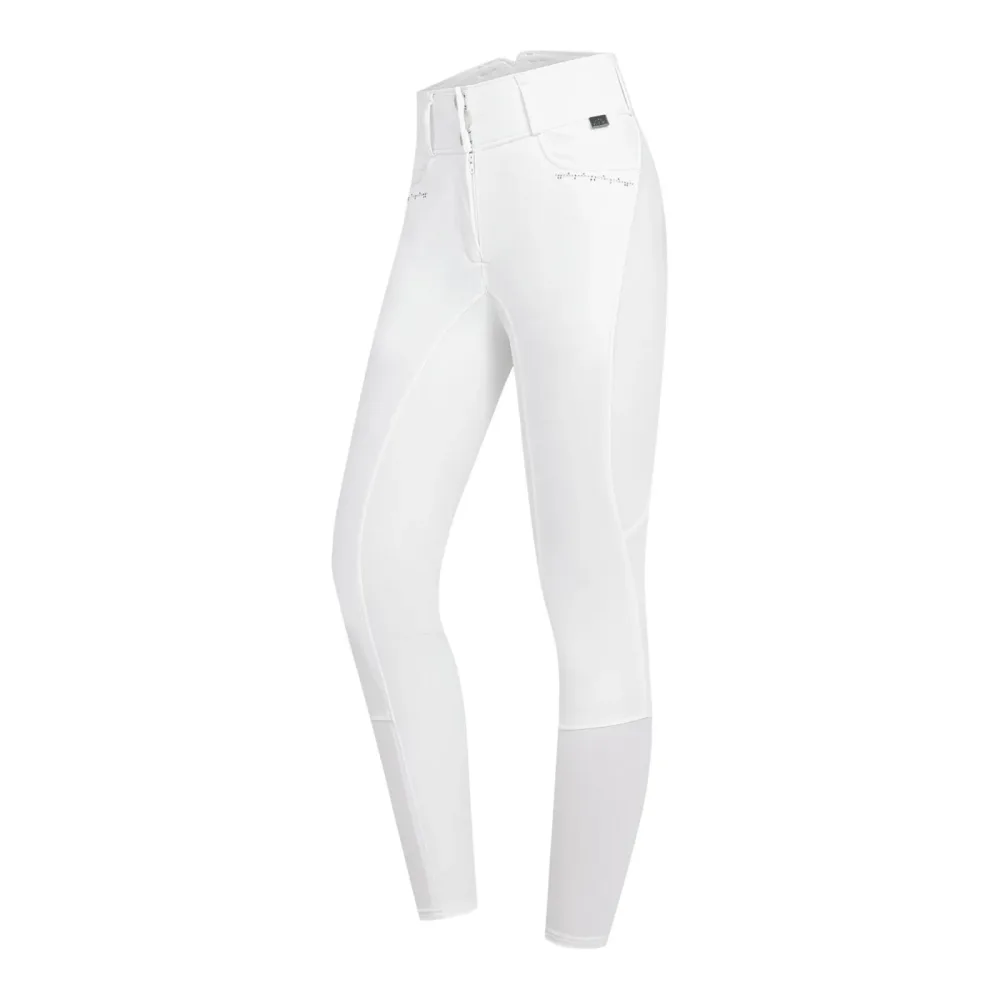 Elt Reithose Mathilda Glam High Waist Damen - Weiss -  Grösse: 34, Farbe: Weiss