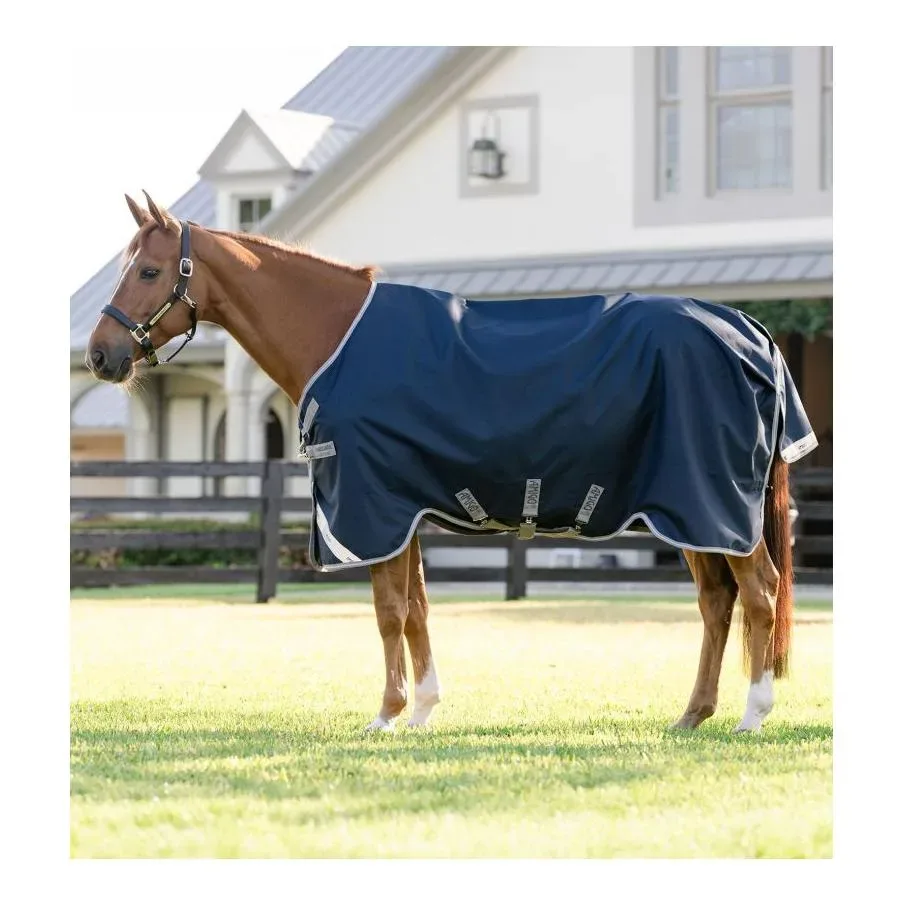 Horseware Weidedecke Amigo 1200D Turnout 50g - Navy/Titanium Grey & Silver -  Farbe: Navy/Titanium Grey & Silver, Grösse Pferdedecke: 140 cm
