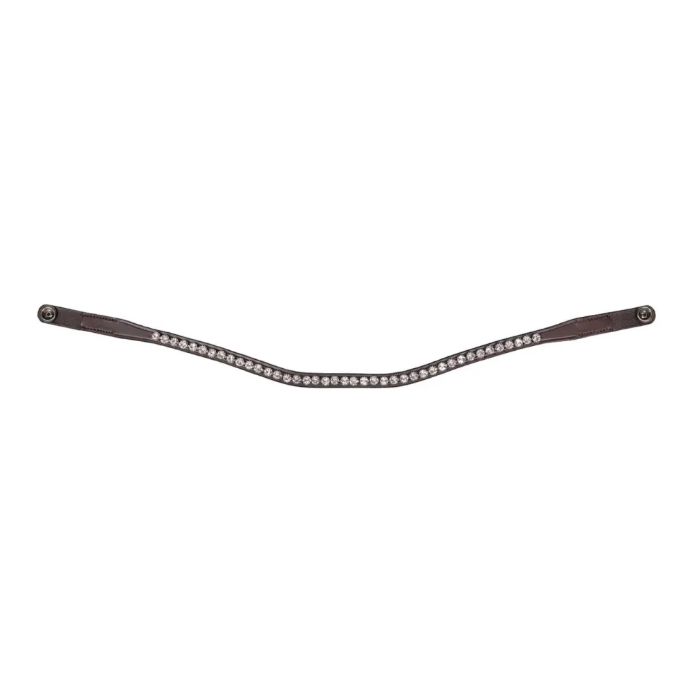 PresTeq Stirnband ShineBright - braun - Braun/Silber -  Farbe: Braun/Silber, Grösse Zaum: Extrafull
