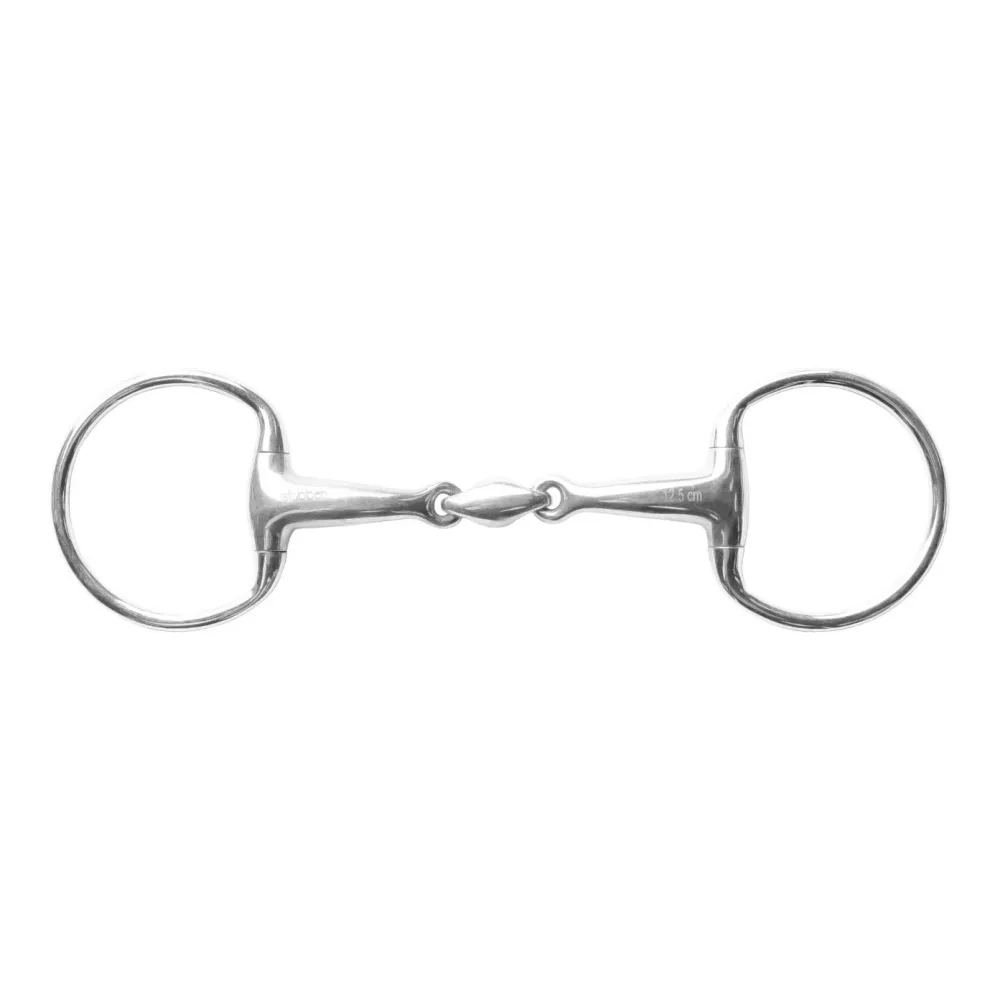 Stübben Olivenkopftrense Doppelt gebrochen Stainless Steel Gebisslängegrösse: 11.5 cm, Stärke: 16 mm