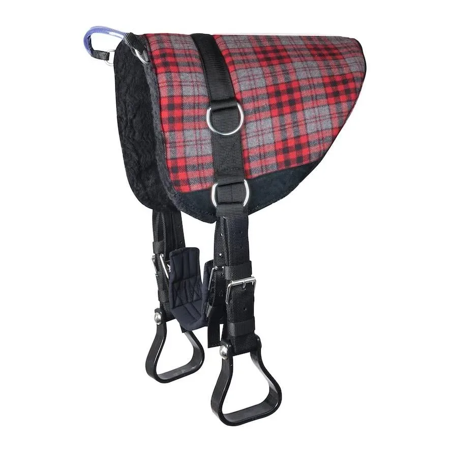 Waldhausen Reitkissen Bare-Back-Pad - grau/rot Grösse Pferd: VB/WB, Farbe: Grau/Rot