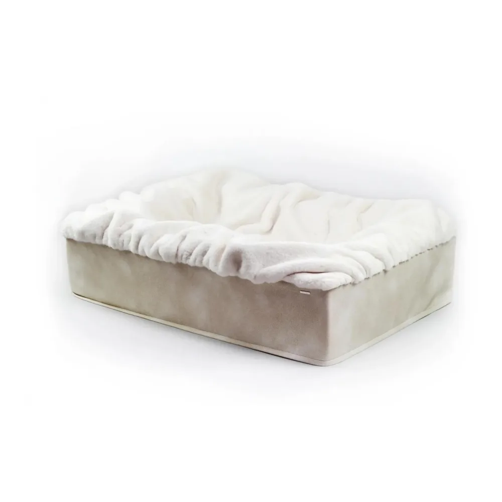 Dogspring by MAUL Hundebett Buddelbox® - creme Grösse: S