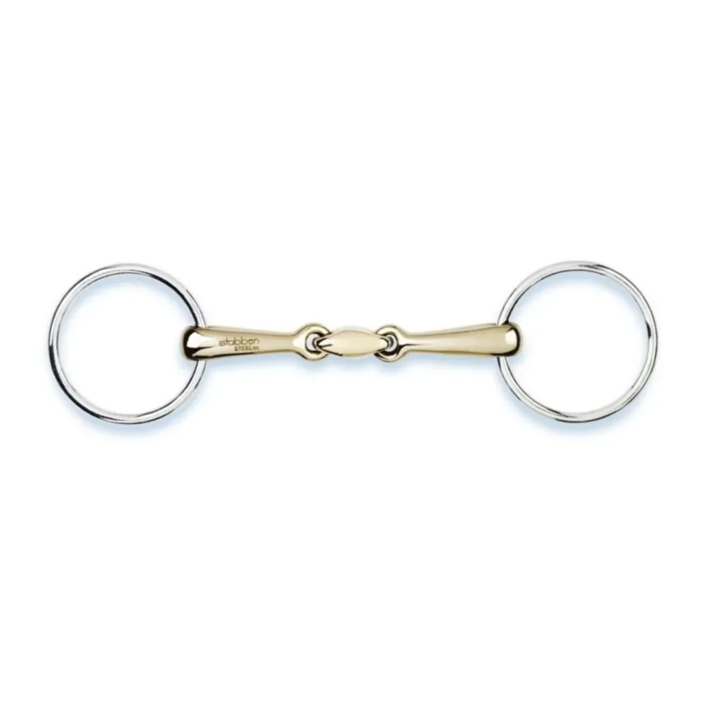 Stübben Unterlegtrense/ Wassertrense doppelt gebrochen Sweet Copper Gebisslängegrösse: 12.0 cm, Stärke: 12 mm