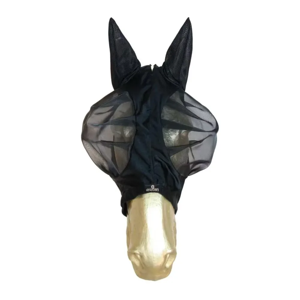 Kentucky Fliegenmaske Slim Fit - Schwarz -  Farbe: Schwarz, Grösse Pferd: Pony