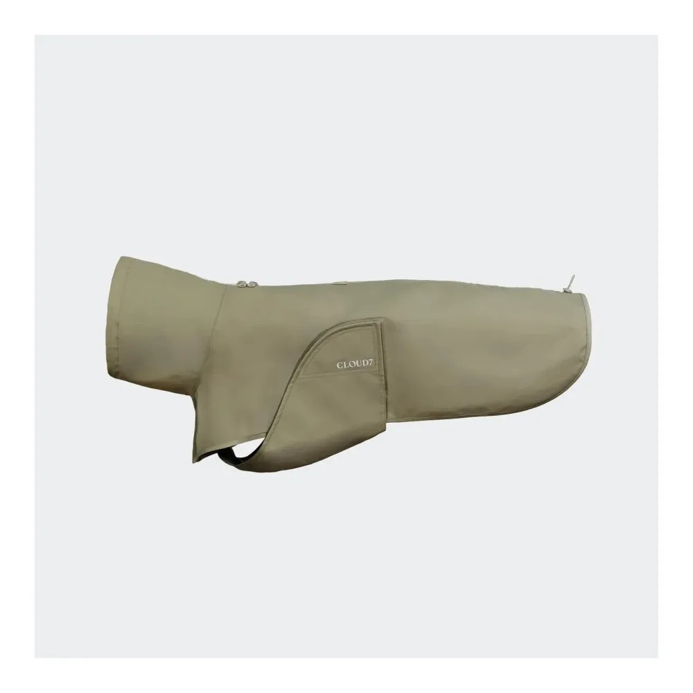 Cloud 7 Hunderegenmantel Helgoland - Olive -  Farbe: Olive, Grösse: 1