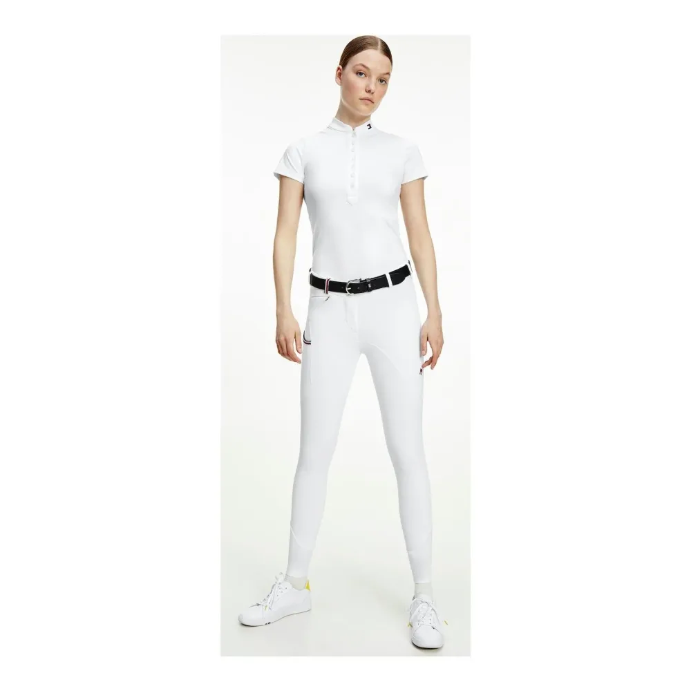 Tommy Hilfiger Equestrian Reithosen Kniegrip Performance Damen - Th Optic White -  Grösse Bekleidung Damen: L