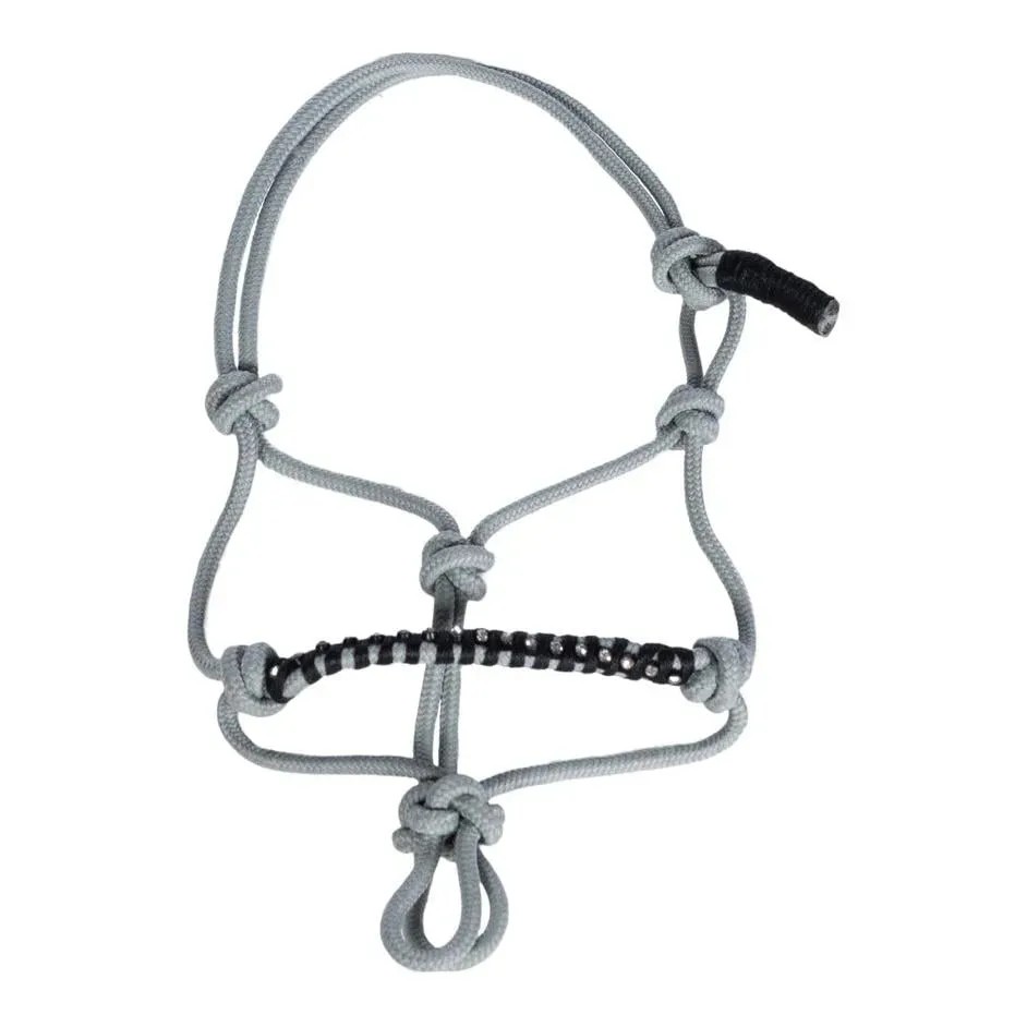 HKM Knotenhalfter-Hobby Horsing - Grau -  Grösse: 1 Stück, Farbe: Grau