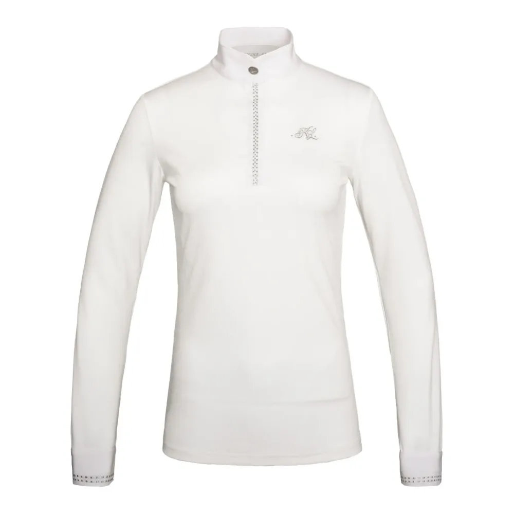Kingsland Turniershirt Lelora langarm Damen - White -  Grösse Bekleidung Damen: L
