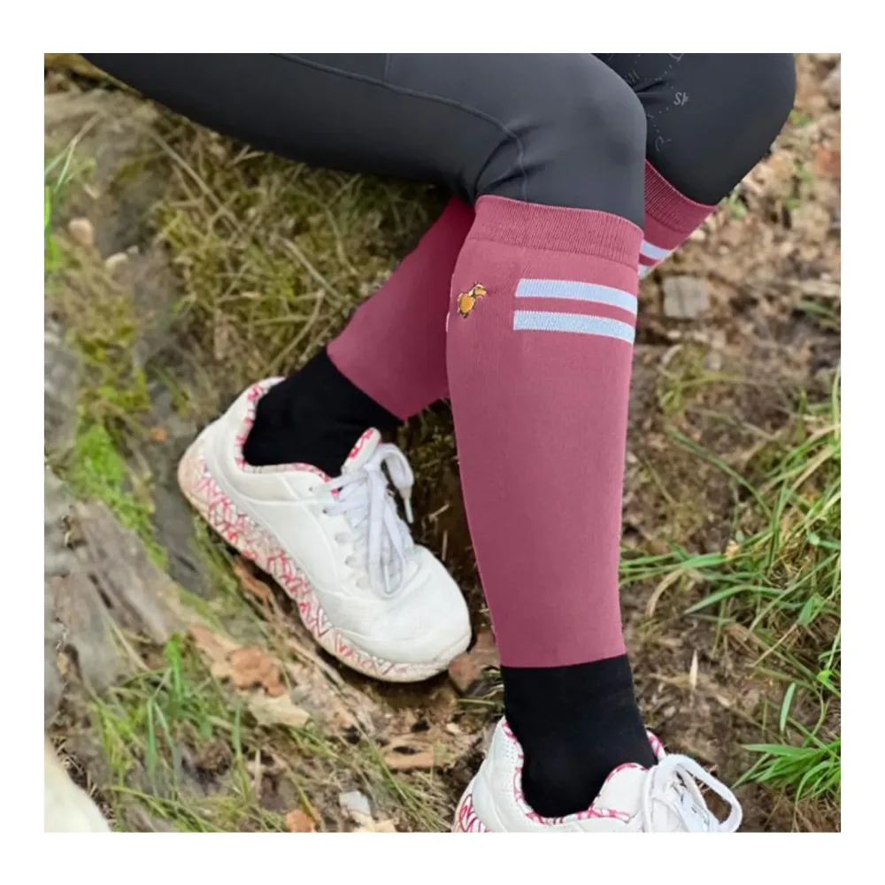 Soulhorse Reitsocken Ponyclub - Rosa -  Grösse: One Size, Farbe: Rosa