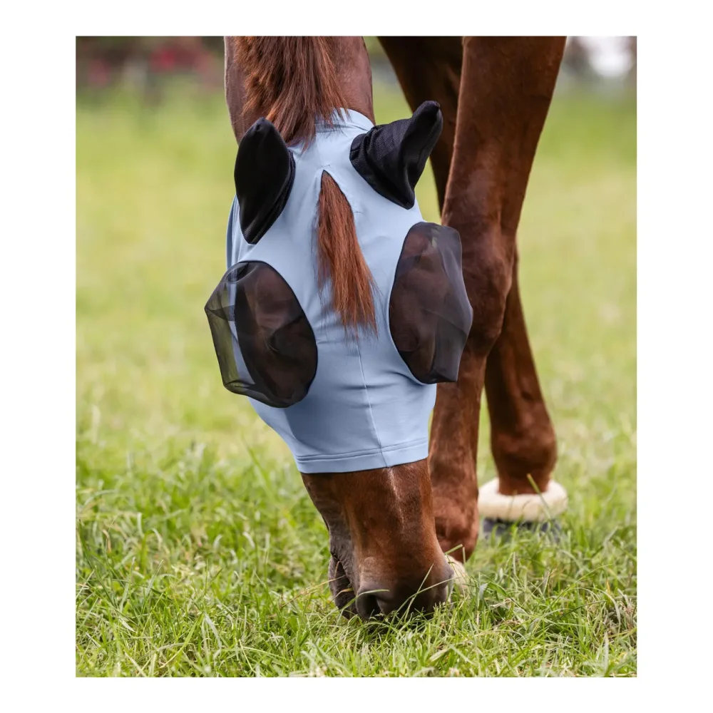 Waldhausen Fliegenmaske Puck - Pastellblau -  Grösse Halfter: Pony