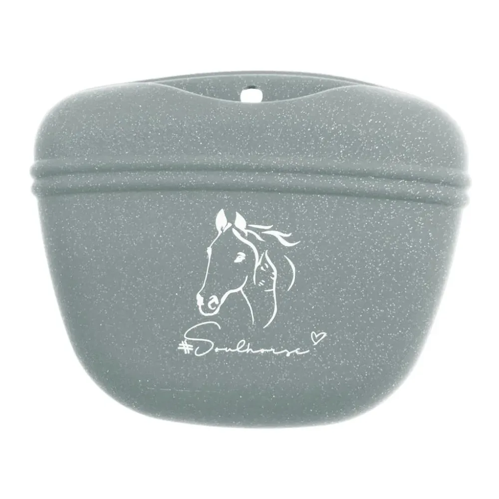 Soulhorse Leckerlibeutel aus Silikon - Salbei Glitzer -  Grösse: 1 Stk, Farbe: Salbei Glitzer