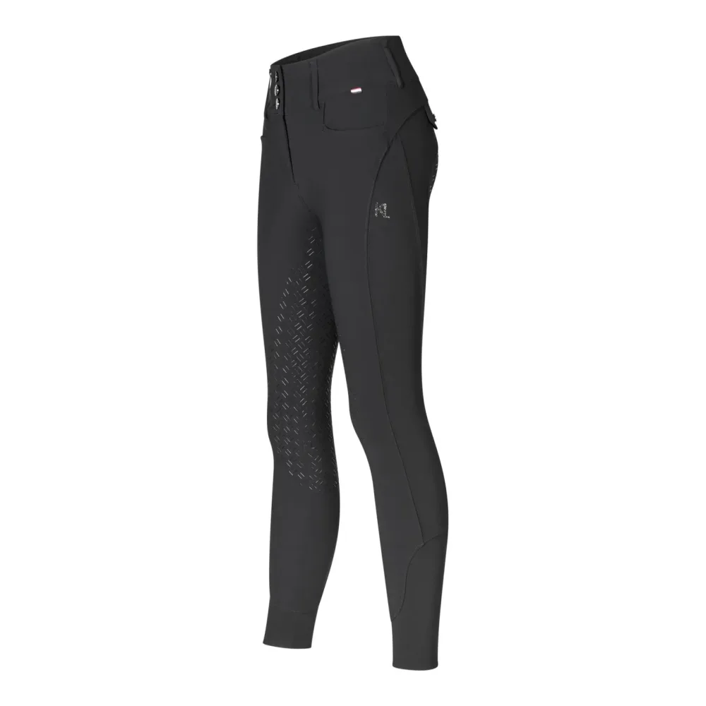 Kingsland Reithose Kira H Shape Vollgrip Damen - Black -  Farbe: Black, Grösse Bekleidung Damen: 34