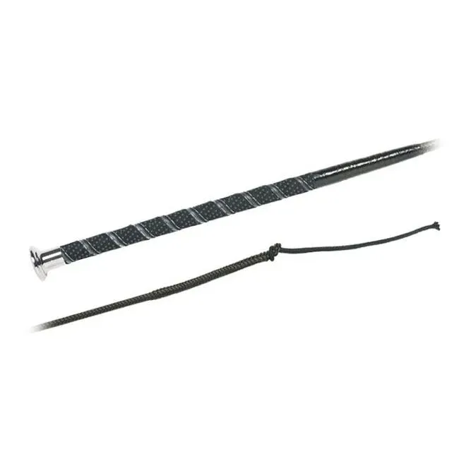 Fleck Dressurgerte Trainer/ Nylon+Fiberglas weich mit Soft-Wickelgriff - Schwarz -  Länge Peitschen und Gerten: 100