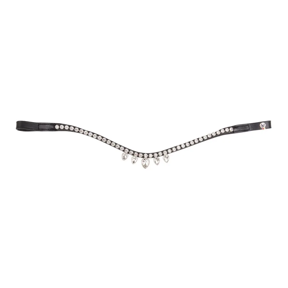 Stirnband Diadem X-Line - schwarz/weiss Grösse: WB