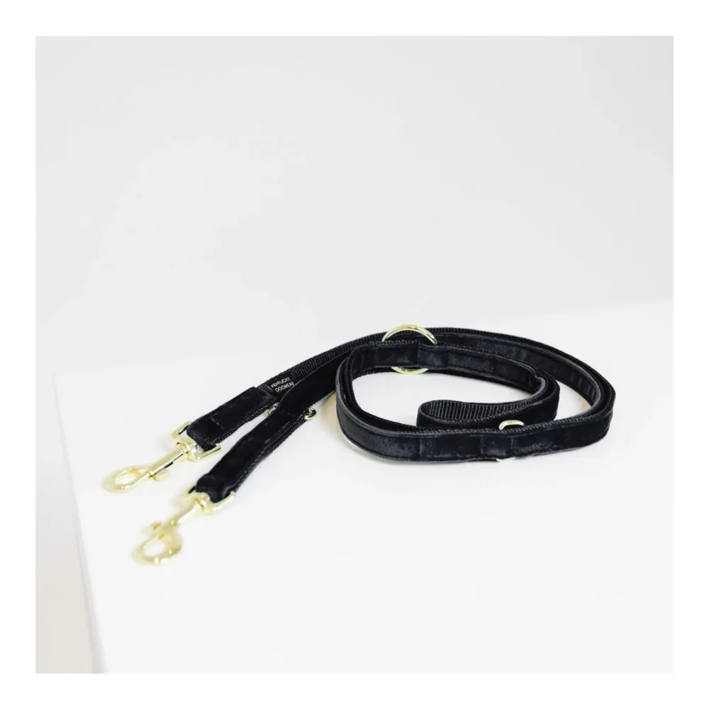 Kentucky Dogwear Hundeleine Velvet - Black -  Länge: 2 m, Farbe: Black